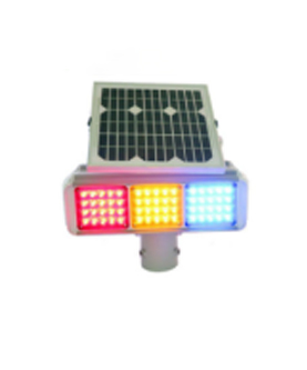 幸福路街道太阳能爆闪灯