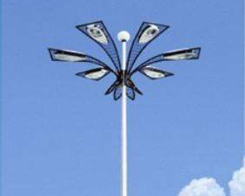 幸福路街道高杆灯